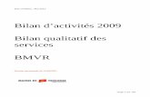 BMVR Toulouse - Rapport d'activités qualitatif 2009