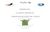 MANUAL CURSO BASICO OBSERVACION DE AVES