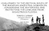 challenges to the critical roles of the mangyan ancestral domain in ...