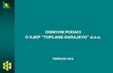 Osnovni podaci o KJKP Toplane-Sarajevo d.o.o. (PDF)