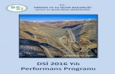DSİ 2016 Yılı Performans Programı