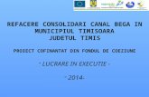 Proiect refacere consolidari Canal Bega