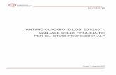 antiriciclaggio (d.lgs. 231/2007): manuale delle procedure per gli ...