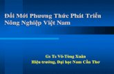 Đổi mới phương thức phát triển nông nghiệp Việt Nam