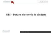 DES – Dosarul electronic de sănătate
