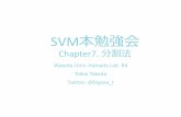 MLP SVM Chapter 7 分割法