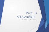 Put u Slovačku 2017.