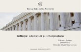 Inflaţia: statistici şi interpretare