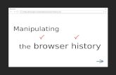 Manipulating the Browser history