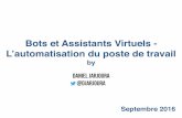 Chatbots et assistants virtuels : l'automatisation du poste de travail