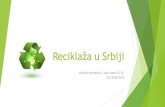 Reciklaža u Srbiji