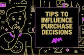 Tips to Influence Purchase Decisions