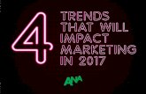 4 Trends That Will Impact Marketing in 2017
