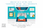 Analisi UI e UX di Segreterie Online - Università di Milano Bicocca