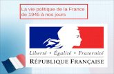 La France depuis 1946 - Les institutions de la ve République