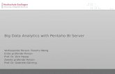 Big Data Analytics with Pentaho BI Server