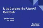 OSS meetup -  Felhő jövője a konténer?!