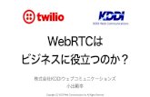 WebRTC Conference Japan 2016 登壇資料
