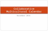 Collaborative multicultural calendar