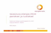 Pekka Ripatti: Uusiutuva energia 2016