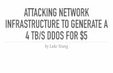 Attacking Network Infrastructure to Generate a 4 Tbs DDoS