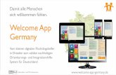 Welcome App Germany Präsentation - Zusammenfassung