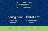 Springboot + JRebel + CF