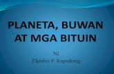 Planeta, Buwan at Mga Bituin ni elpidio p. Kapulong