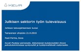Julkisen sektorin työn tulevaisuus /Tampereen yliopisto 21.9.2016
