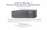 Waters 2475 Multiwavelength Fluorescence Detector Operator's Guide