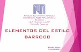 DENISY MENDEZ Elementos del barroco