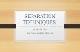 Separation techniques (chemistry)