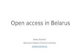Open access in Belarus