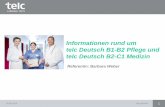 Informationen rund um telc Deutsch B1-B2 Pflege und telc Deutsch B2-C1 Medizin