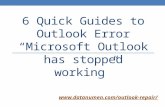 6 Quick Solutions to Outlook Error "Microsoft Outlook has stopped working"
