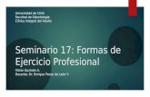 Seminario 17: Formas de Ejercicio Profesional