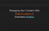 Managing Your Content with Elasticsearch
