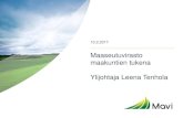 Maaseutuvirasto maakuntien tukena / Leena Tenhola Mavi 10.2.2017 Kuopio