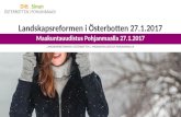 Kaj Suomela / Landskapsreformen i Österbotten