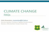 Swanston - Climate change Frequently Asked Questions