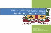 Municipalité de La Motte Règlement numéro 195