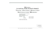 316RA / RB / RAD / RBD - Oxygen analyzers