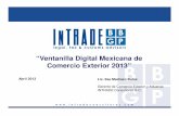 “Ventanilla Digital Mexicana de Comercio Exterior 2013”