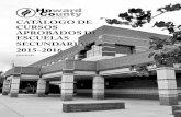 Catálogo de Cursos Aprobados de Escuelas Secundarias (2015-16)