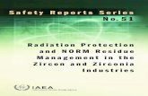 Radiation Protection and NORM Residue Management in the Zircon ...