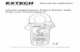 Manual do utilizador Alicate Amperímetro Extech EX810 1000 Amp ...