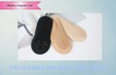 Micro Fabric No-show Liner Socks