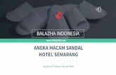 Aneka Macam Sandal Hotel Semarang