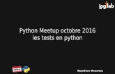 Meetup Python Nantes - les tests en python