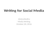 Writing for social media slides